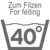 Pour feutrer: Lavage 40°C