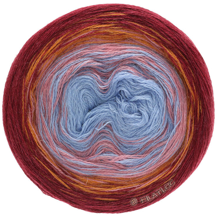 Lana Grossa SHADES OF ALPACA SILK | 301-bleu clair/bleu/rose/orange/bordeaux