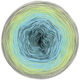 Lana Grossa SHADES OF COTTON | 118-gris moyen/vert jaune/turquoise/gris foncé