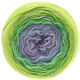 Lana Grossa SHADES OF MERINO COTTON | 404-pourpre/bleu clair/pois/vert jaune