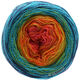 Lana Grossa SHADES OF MERINO COTTON | 601-terre cuite/orange/jaune/vert jaune/turquoise/marine