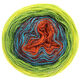 Lana Grossa SHADES OF MERINO COTTON | 602-rouille/brun rouge/turquoise/vert foncé/vert clair/jaune