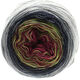 Lana Grossa SHADES OF MERINO COTTON | 605-bordeaux foncé/vert tendre/anthracite/gris clair/gris foncé