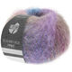 Lana Grossa SILKHAIR HAZE Print | 1215-bleu pétrole/violet rouge/pourpre/brun gris