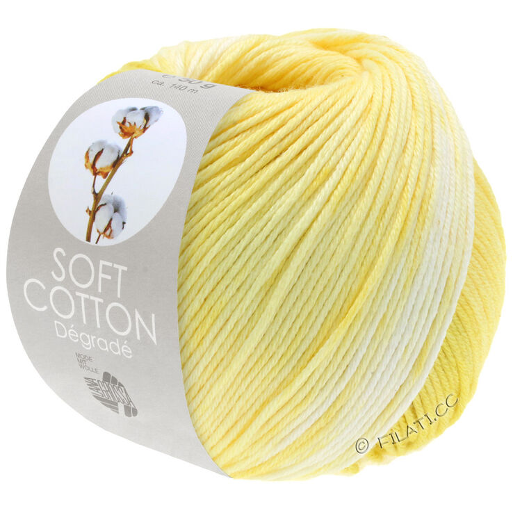 Lana Grossa SOFT COTTON Dégradé | 101-écru/vanille/jaune