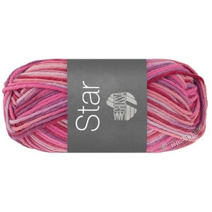 Lana Grossa STAR Print | 367-vieux rose/rose vif/pourpre lilas/rouge indien