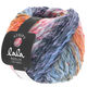Lana Grossa STRIPY (lala BERLIN) | 03-saumon/rose/gris clair/gris foncé/lilas/bleu clair/bleu comme violettes