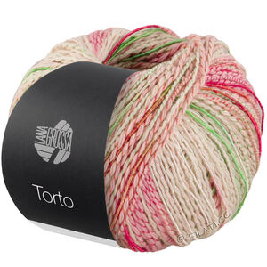 Lana Grossa TORTO | 05-vert pastel/rose/orange/vert/gris clair