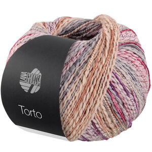 Lana Grossa TORTO | 11-beige clair/rose pastel/gris clair/rose vif/violet/rose