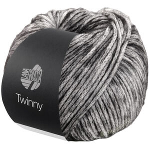 Lana Grossa TWINNY | 11-blanc/anthracite