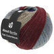 Lana Grossa MEILENWEIT 100g Yak Colorblock (ABOUT BERLIN) | 632-gris foncé/gris clair/violet/brun rouge/taupe chiné