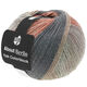 Lana Grossa MEILENWEIT 100g Yak Colorblock (ABOUT BERLIN) | 637-taupe/gris/rose gris/orange/gris foncé chiné
