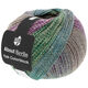 Lana Grossa MEILENWEIT 100g Yak Colorblock (ABOUT BERLIN) | 643-gris menthe/bleu gris/rose gris/fuchsia/gris vert chiné