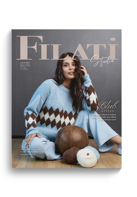 Lana Grossa FILATI STUDIO No. 4 - Magazine allemand + explications en français
