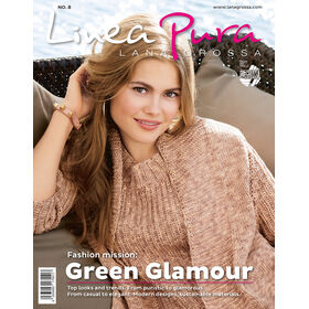LINEA PURA No. 8 - Magazine + explications en anglais de Lana Grossa