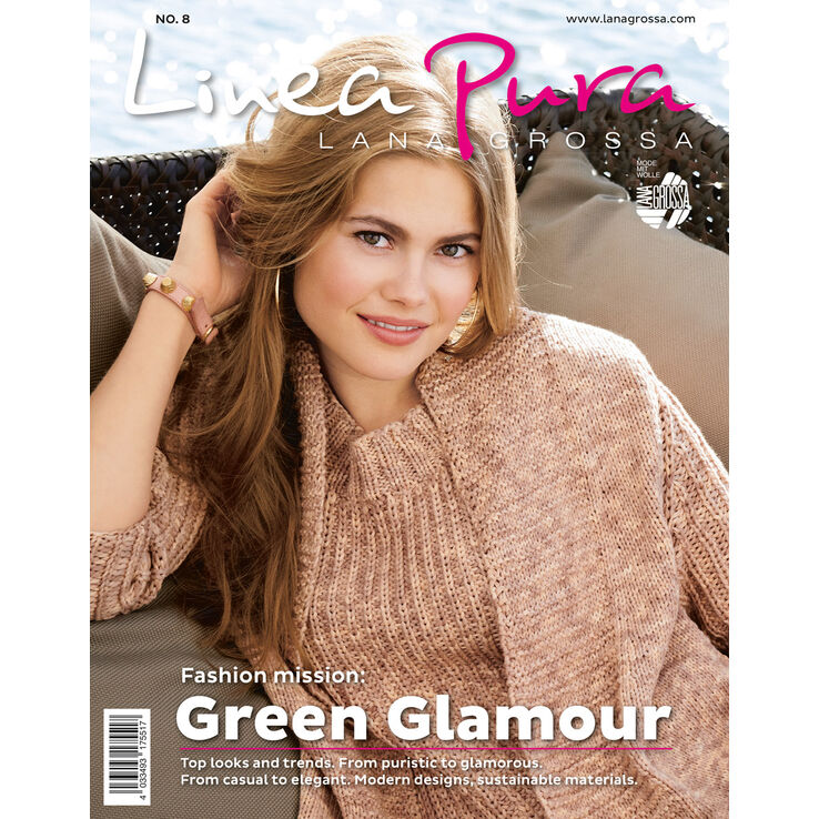 LINEA PURA No. 8 - Magazine + explications en anglais de Lana Grossa