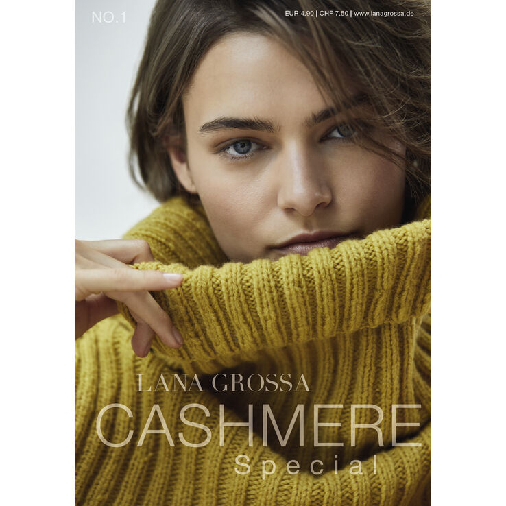 CASHMERE SPECIAL No. 1 - Magazine allemand + explications en anglais de Lana Grossa