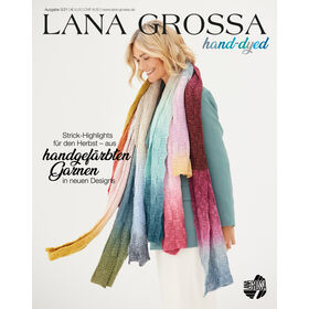 HAND-DYED No. 3 - Magazine allemand + explications en anglais de Lana Grossa