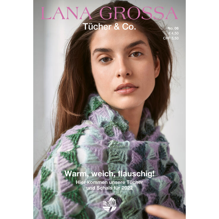 Tücher & Co. No. 6 - Magazine allemand + explications en anglais de Lana Grossa