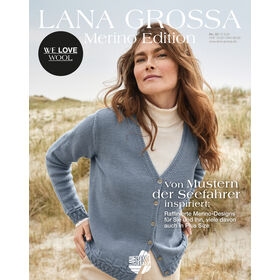 Merino Edition No. 3 - Magazine allemand + explications en français de Lana Grossa