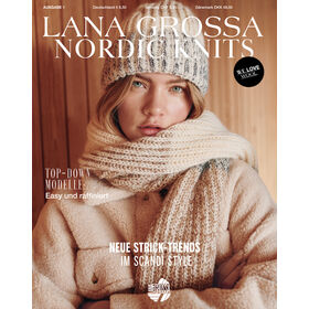 Nordic Knits No. 1 - Magazine allemand + explications en français de Lana Grossa