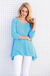 Lana Grossa PULL LONG DE FORME CHASUBLE Elastico
