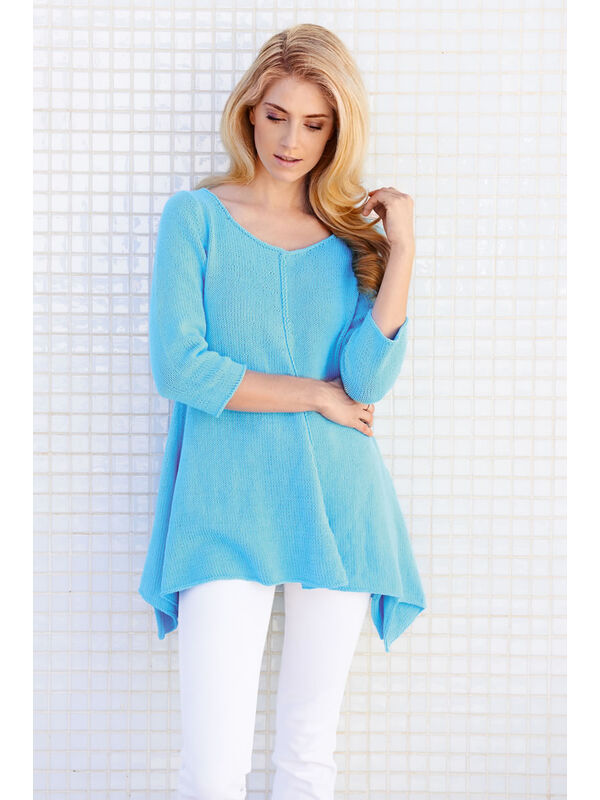 Lana Grossa PULL LONG DE FORME CHASUBLE Elastico