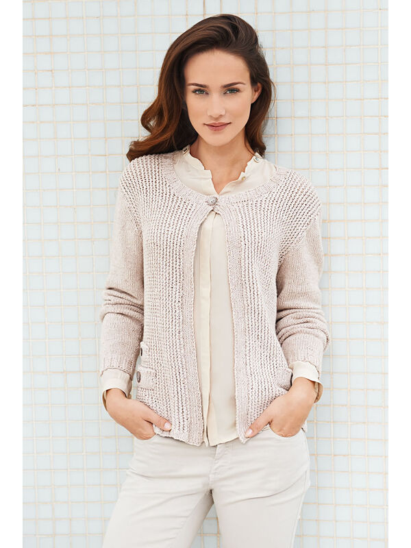 Lana Grossa GILET BEIGE Linarte