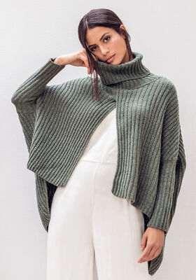 PULL PONCHO Cashmere 16 Fine de Lana Grossa