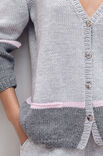 Lana Grossa CARDIGAN Cool Wool Big Mélange