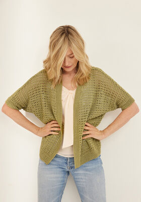 GILET Solo Lino de Lana Grossa