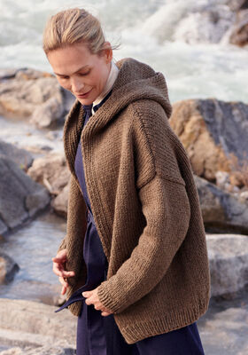 GILET À CAPUCHE Alta Moda Alpaca de Lana Grossa