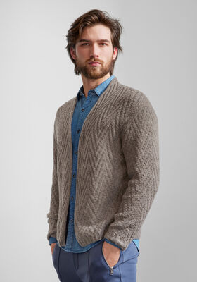 CARDIGAN Cashmere 16 Fine de Lana Grossa