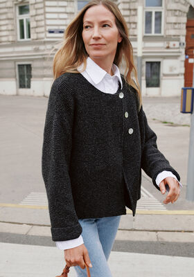 CARDIGAN Cashmere 16 Fine de Lana Grossa
