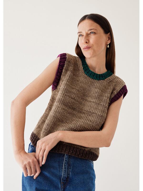 Lana Grossa DÉBARDEUR Vintage Superchunky