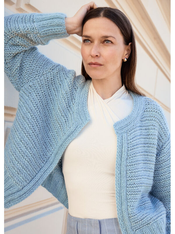 Lana Grossa GILET Cool Wool & Alta Moda Cashmere 16 & Silkhair