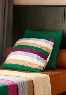 DEUX HOUSSES DE COUSSIN Ecopuno Chunky de Lana Grossa