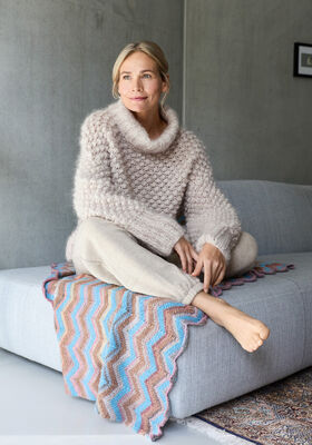 PULL À COL ROULÉ Mohair Moda de Lana Grossa