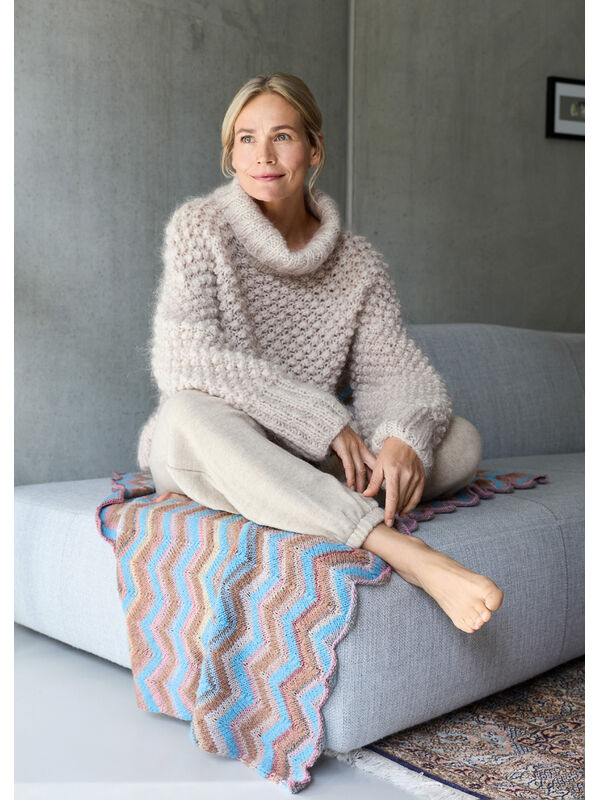 Lana Grossa PULL À COL ROULÉ Mohair Moda