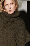 Lana Grossa PONCHO EN MOTIF À SMOCKS Alta Moda Alpaca
