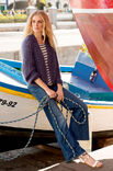 Lana Grossa GILET RAGLAN COURT EN FAUSSES CÔTES ANGLAISES Silkhair/Linarte