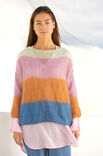 Lana Grossa PULL EN MOTIF CÔTELÉ DÉCALÉ Silkhair