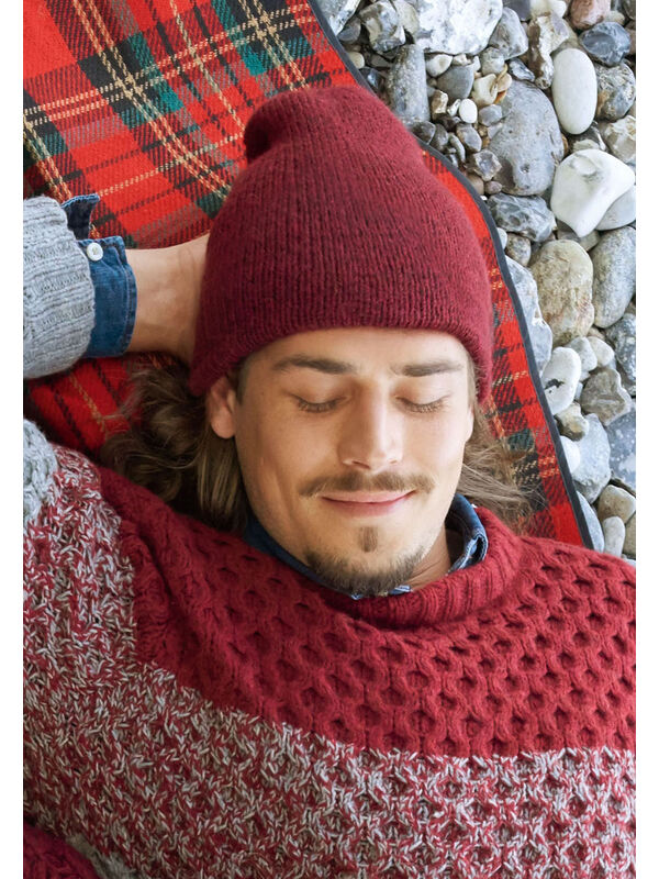 Lana Grossa BONNET HOMME DOUBLÉ Alta Moda Alpaca