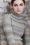 Lana Grossa PULL EN FAUSSES CÔTES ANGLAISES Cashmere 16 Fine Dégradé