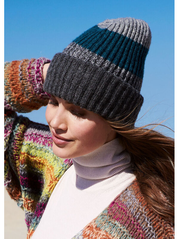 Lana Grossa BONNET EN CÔTES ANGLAISES Cashmere 16 Fine
