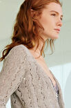 Lana Grossa CARDIGAN EN MOTIF CHEVRON AJOURÉ Ecopuno
