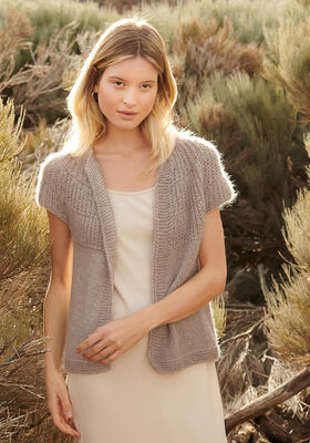 GILET Linarte & Silkhair de Lana Grossa