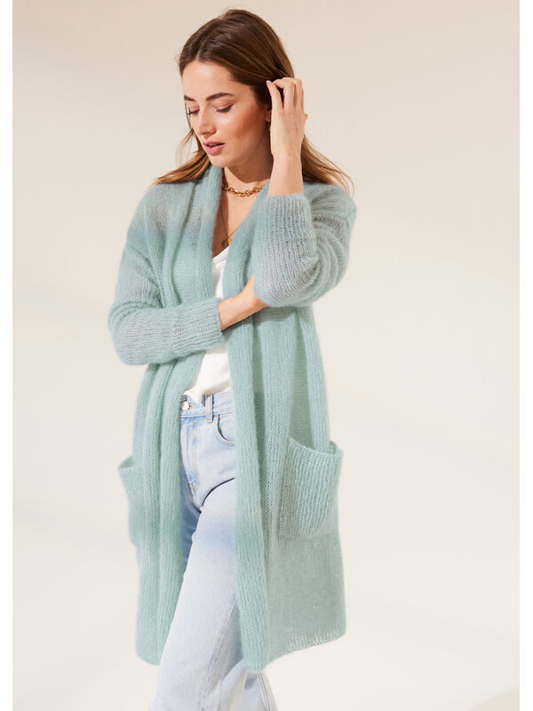 Lana Grossa MANTEAU EN JERSEY ENDROIT Silkhair