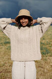 Lana Grossa PULL EN MOTIF TORSADÉ ·Alta Moda Alpaca