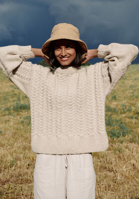 PULL EN MOTIF TORSADÉ ·Alta Moda Alpaca de Lana Grossa